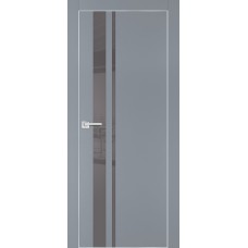 PX-16 PET серый матовый, 550*1900 серый лакоб. врезка под петли AGB и замок  Al-кр. с 4-х ст