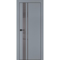 PX-16 PET серый матовый, 550*1900 серый лакоб. врезка под петли AGB и замок  черн.кр. с 4-х ст