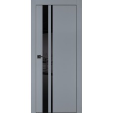 PX-16 PET серый матовый, 550*1900 черный лакоб. врезка под петли AGB и замок  черн.кр. с 4-х ст