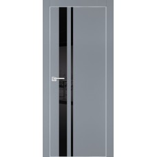 PX-16 PET серый матовый, 800*2000 черный лакоб. врезка под петли AGB и замок  Al-кр. с 4-х ст