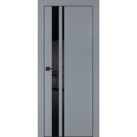 PX-16 PET серый матовый, 800*2000 черный лакоб. врезка под петли AGB и замок  черн.кр. с 4-х ст