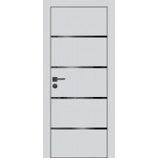 PX-17 PET агат матовый, 550*1900 черный лакоб. врезка под петли AGB и замок  черн.кр. с 4-х ст