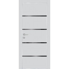 PX-17 PET агат матовый, 600*2000 черный лакоб. врезка под петли AGB и замок  Al-кр. с 4-х ст