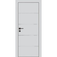 PX-17 PET агат матовый, 800*2000 лунный лакоб. врезка под петли AGB и замок  черн.кр. с 4-х ст