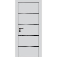 PX-17 PET агат матовый, 800*2000 черный лакоб. врезка под петли AGB и замок  черн.кр. с 4-х ст