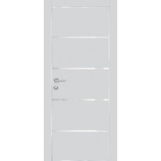 PX-17 PET агат матовый, 900*2000 белоснежный лакоб. врезка под петли AGB и замок  Al-кр. с 4-х ст