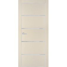 PX-17 PET бежевый матовый, 550*1900 лунный лакоб. врезка под петли AGB и замок  Al-кр. с 4-х ст