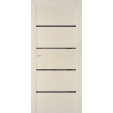 PX-17 PET бежевый матовый, 700*2000 серый лакоб. врезка под петли AGB и замок Al-кр. с 4-х ст