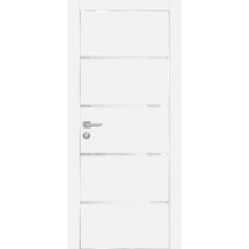 PX-17 PET белый матовый, 550*1900 белоснежный лакоб. врезка под петли AGB и замок  Al-кр. с 4-х ст