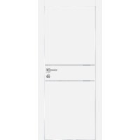 PX-17 PET белый матовый, 550*1900 лунный лакоб. врезка под петли AGB и замок  Al-кр. с 4-х ст