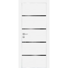PX-17 PET белый матовый, 550*1900 черный лакоб. врезка под петли AGB и замок  Al-кр. с 4-х ст