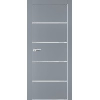 PX-17 PET серый матовый, 550*1900 лунный лакоб. врезка под петли AGB и замок  Al-кр. с 4-х ст