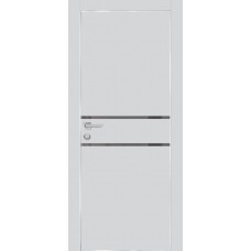 PX-18 PET агат матовый, 550*1900 серый лакоб. врезка под петли AGB и замок , Al-кр. с 4-х ст.