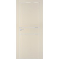 PX-18 PET бежевый матовый, 550*1900 лунный лакоб. врезка под петли AGB и замок , Al-кр. с 4-х ст.