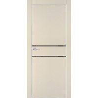 PX-18 PET бежевый матовый, 600*1900 серый лакоб. врезка под петли AGB и замок , Al-кр. с 4-х ст.