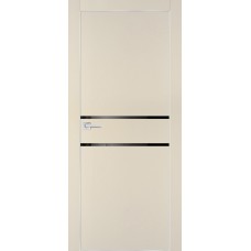 PX-18 PET бежевый матовый, 900*2000 черный лакоб. врезка под петли AGB и замок , Al-кр. с 4-х ст.