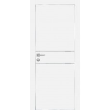 PX-18 PET белый матовый, 550*1900 лунный лакоб. врезка под петли AGB и замок , Al-кр. с 4-х ст.