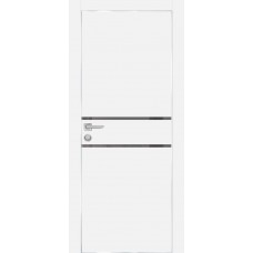 PX-18 PET белый матовый, 550*1900 серый лакоб. врезка под петли AGB и замок , Al-кр. с 4-х ст.