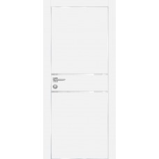 PX-18 PET белый матовый, 900*2000 белоснежный лакоб. врезка под петли AGB и замок , Al-кр. с 4-х ст