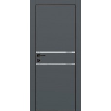 PX-18 PET графит матовый, 550*1900 лунный лакоб. врезка под петли AGB и замок , черная кр. с 4-х ст