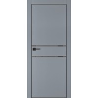 PX-18 PET серый матовый, 550*1900 серый лакоб. врезка под петли AGB и замок , черная кр. с 4-х ст.