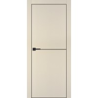 PX-19 PET бежевый матовый, 600*1900 черны молдинг врезка под петли AGB и замок черная кр. с 4-х ст