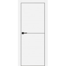 PX-19 PET белый матовый, 550*1900 черны молдинг врезка под петли AGB и замок черная кр. с 4-х ст.