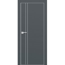 PX-20 PET графит матовый, 600*1900 Al-молдинг врезка под петли AGB и замок Al-кр. с 4-х ст.