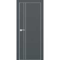 PX-20 PET графит матовый, 900*2000 Al-молдинг врезка под петли AGB и замок Al-кр. с 4-х ст.