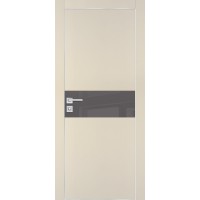 PX-3 PET бежевый матовый, 550*1900 серый лакоб. врезка под петли AGB и замок  Al-кр. с 4-х ст
