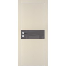 PX-3 PET бежевый матовый, 550*1900 серый лакоб. врезка под петли AGB и замок  Al-кр. с 4-х ст