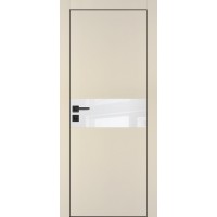 PX-3 PET бежевый матовый, 600*2000 белоснежный лакоб. врезка под петли AGB и замок  черн.кр. с 4-х