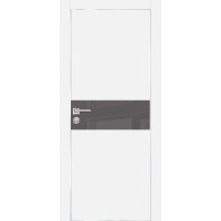 PX-3 PET белый матовый, 550*1900 серый лакоб. врезка под петли AGB и замок  Al-кр. с 4-х ст
