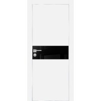 PX-3 PET белый матовый, 550*1900 черный лакоб. врезка под петли AGB и замок  Al-кр. с 4-х ст