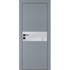 PX-3 PET серый матовый, 550*1900 лунный лакоб. врезка под петли AGB и замок  черн.кр. с 4-х ст