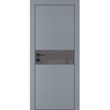PX-3 PET серый матовый, 550*1900 серый лакоб. врезка под петли AGB и замок  черн.кр. с 4-х ст