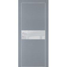PX-3 PET серый матовый, 800*2000 лунный лакоб. врезка под петли AGB и замок  Al-кр. с 4-х ст