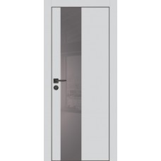 PX-6 PET агат матовый, 550*1900 серый лакоб. врезка под петли AGB и замок  черн.кр. с 4-х ст