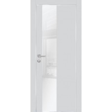 PX-6 PET агат матовый, 700*2000 белоснежный лакоб. врезка под петли AGB и замок  Al-кр. с 4-х ст