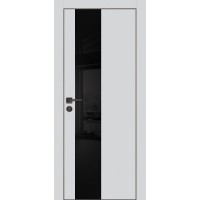PX-6 PET агат матовый, 900*2000 черный лакоб. врезка под петли AGB и замок  черн.кр. с 4-х ст