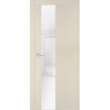 PX-6 PET бежевый матовый, 900*2000 белоснежный лакоб. врезка под петли AGB и замок  Al-кр. с 4-х ст