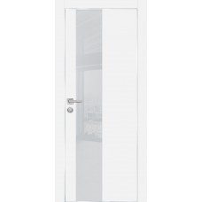 PX-6 PET белый матовый, 700*2000 лунный лакоб. врезка под петли AGB и замок  Al-кр. с 4-х ст