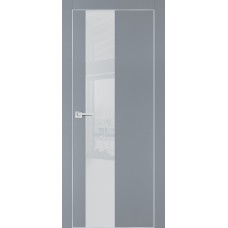 PX-6 PET серый матовый, 600*2000 лунный лакоб. врезка под петли AGB и замок  Al-кр. с 4-х ст