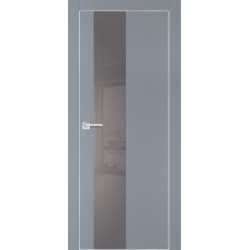 PX-6 PET серый матовый, 700*2000 серый лакоб. врезка под петли AGB и замок  Al-кр. с 4-х ст