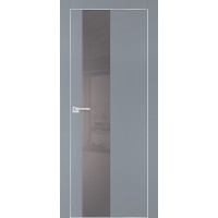 PX-6 PET серый матовый, 900*2000 серый лакоб. врезка под петли AGB и замок  Al-кр. с 4-х ст