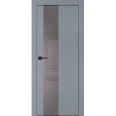 PX-6 PET серый матовый, 900*2000 серый лакоб. врезка под петли AGB и замок  черн.кр. с 4-х ст