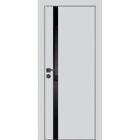 PX-8 PET агат матовый, 700*2000 серый лакоб. врезка под петли AGB и замок , черная кр. с 4-х ст.