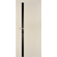 PX-8 PET бежевый матовый, 800*2000 черный лакоб. врезка под петли AGB и замок , Al-кр. с 4-х ст.