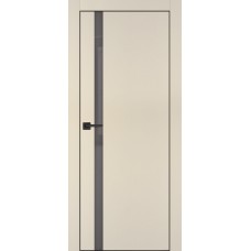 PX-8 PET бежевый матовый, 900*2000 серый лакоб. врезка под петли AGB и замок , черная кр. с 4-х ст.