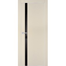 PX-8 PET бежевый матовый, 900*2000 черный лакоб. врезка под петли AGB и замок , Al-кр. с 4-х ст.